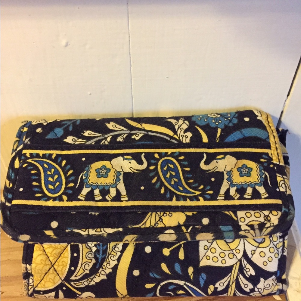 Vera Bradley Ellie Blue Tri-fold wallet